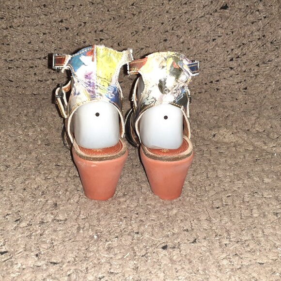 THE ART COMPANY-237-Patent Leather Pattern-Black Leather-Ankle Wrap-Sz 36-EX - Picture 6 of 8